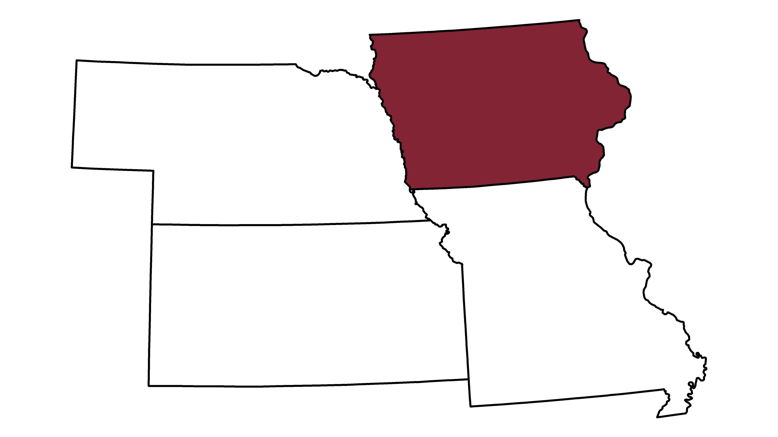 Iowa outline